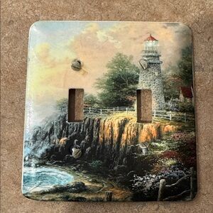 Lighthouse Landscape Double Switch Plate